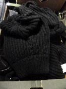 Seventeen Assorted Black Hats