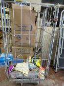 Trolley Containing Assorted Reference Books, Paperback Books, DVDs, Etc