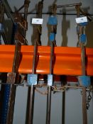 Five Assorted Sash and F Clamps