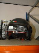 Crivit Open Face Trendy Leather Look Helmet (Size Medium)