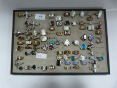 Eighty Three Assorted Rings with Large Stones