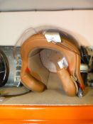 Crivit Trendy Leather Look Helmet (Size XL)