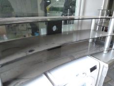 *Black Glass Three Tier TV Stand