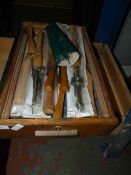 Box of Wood Turning Tools