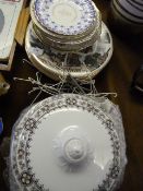 Quantity of Decorative Plates some Depicting European Scenes, Tureens, Etc