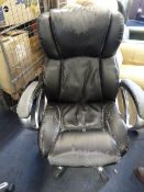 *Managers Black Leather Chair