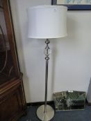 *Brushed Stainless Steel Standard Lamp