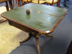 Victorian Mahogany Fold Over Card Table