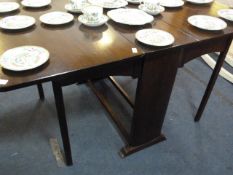 Mahogany Gate Legged Deco Style Table