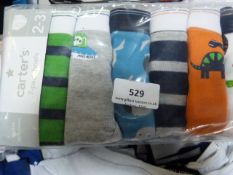 *Three Packs of Seven Boy's Briefs (Size 2-3)