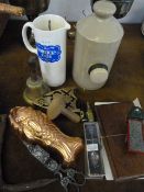 Mixed Lot Comprising of Hallux Mixer, Jelly Mould, Brass Trivet, Bell, Etc