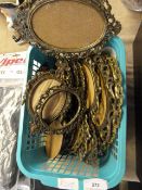 Basket Containing Gilt Frames