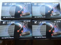 *Four Leeson Model:LS1203 200 watt Four channel High Power Amplifiers