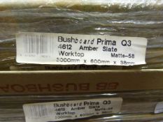 *Prema Bushboard Q34612 Amber Slate Worktop 3000mm by 600mm by 38mm