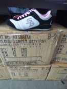 *Twenty Four Pairs of Black, Grey and Pink Training Shoes Various Sizes