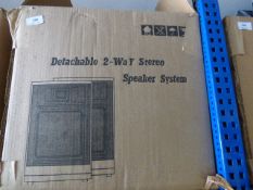 *Two Pair of Detachable Two Way Stereo Speakers