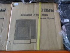 *Two Pair of Detachable Two Way Stereo Speakers