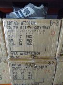 *Twenty Four Pairs of Blue and Silver Trainers Size 9