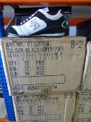 *Twenty Four Pairs of Grey and Pink Ladies Trainers Various Sizes