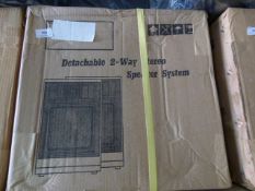 *Two Pair of Detachable Two Way Stereo Speakers