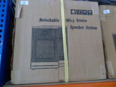 *Two Pair of Detachable Two Way Stereo Speakers