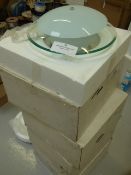 *Four Endon Polished Chrome, Plain and Frosted Glass Circular Ceiling Lights