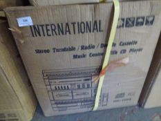 *International Stereo Turntable, Radio, Double Cassette and CD Player