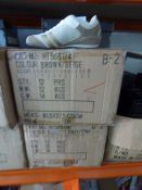 *Twenty Four Pairs of Beige and Brown Trainers Various Sizes
