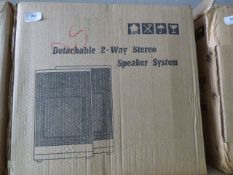 *Two Pair of Detachable Two Way Stereo Speakers