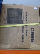 *Two Pair of Detachable Two Way Stereo Speakers