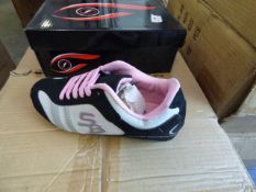 *Twelve Pairs of Black Grey and Pink Training Shoes Various Sizes