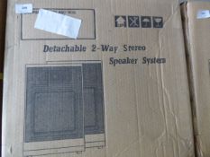 *Two Pair of Detachable Two Way Stereo Speakers