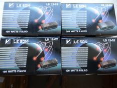 *Four Leeson Model:LS1203 200 watt Four channel High Power Amplifiers