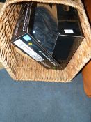 Woven Holdall and a Box Containing Motorcycle Boots Size:9