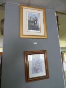 Two Framed Pictures Depicting Owls; One Robert Fuller