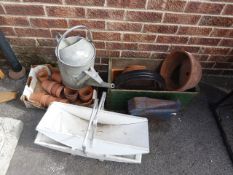 Assorted Garden Ware Including; Terracotta Pots, Watering Can, Etc
