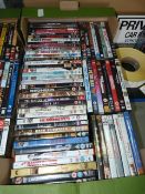 Box Containing Assorted DVDs