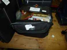 Suitcase Containing Assorted Costume Jewellery, Crafting Equipments, Etc