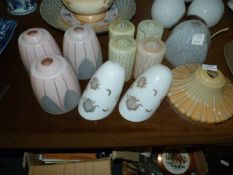 Eleven Assorted Vintage Shades