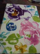 *Multicoloured Floral Rug