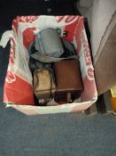 Box Containing Assorted Cameras