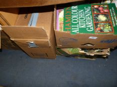 Three Boxes Containing Horticultural and Gardening Books