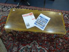 Reproduction Mahogany Occasional Table with Plate Glass Top on Cabriole Legs