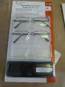 *Two Pair of Ready Reader Glasses in Case +1.25