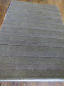 *Stripes and Borders 120cm by 180cm Charcoal Rug RRP: £195