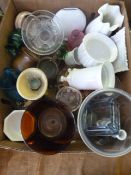 Box of Vases, Jugs and Glassware, Etc
