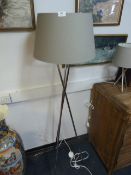 *Contemporary Chrome Floor Lamp with Shade