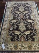 *Walden Collection Plum and Ivory 114cm by 175cm Rug