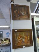 Two Oak Framed Prints Depicting Vatican Scenes