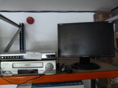 Video Recorder and a DVD Player, Flat Screen Monitor, Etc